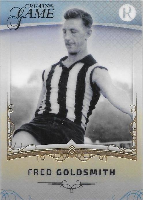 Fred Goldsmith, Gold Parallel, 2017 Regal Football Greats of the Game
