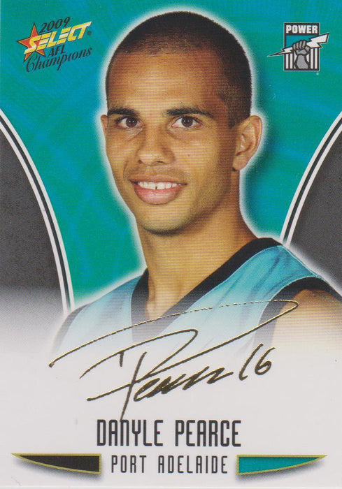 Danyle Pearce, Gold Foil Signature, 2009 Select AFL Champions