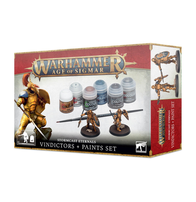 Warhammer Age of Sigmar 60-10, Stormcast Eternals Vindictors + Paint Set