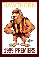 Hawthorn Hawks 1989 Premiers Card Set by Noel
