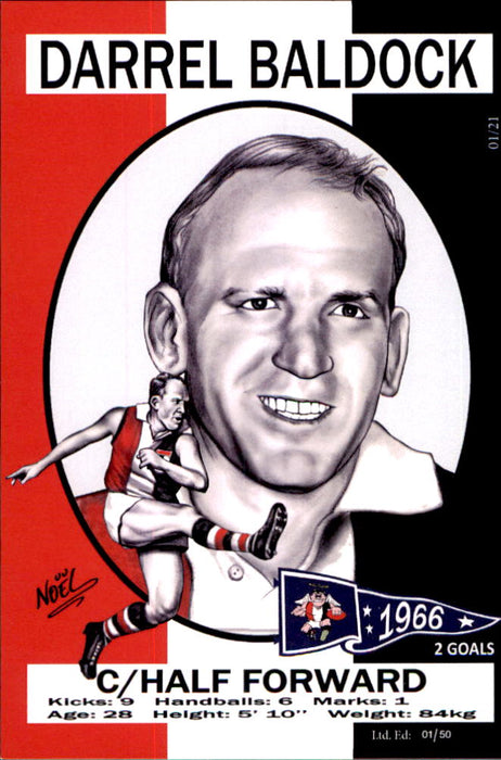 St Kilda Saints 1966 Premiers Card Set by Noel