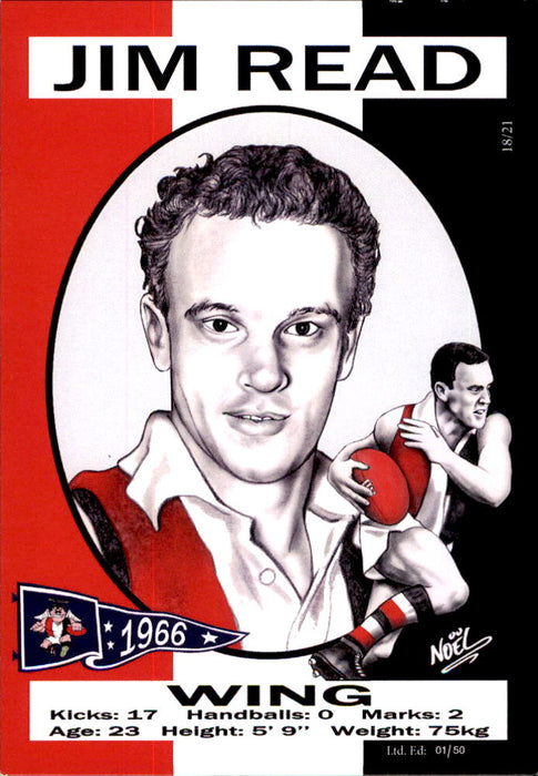 St Kilda Saints 1966 Premiers Card Set by Noel