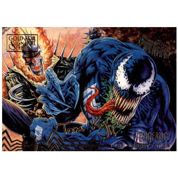 Venom & Vengeance, #108, Gold Foil Signature Parallel, 1995 Fleer Ultra Spider-Man