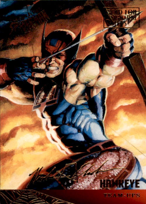 Hawkeye, #119, Gold Foil Signature Parallel, 1995 Fleer Ultra Spider-Man