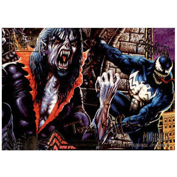 Morbius, #106, Gold Foil Signature Parallel, 1995 Fleer Ultra Spider-Man