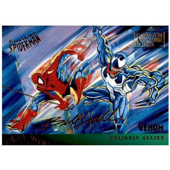 Venom, #134, Gold Foil Signature Parallel, 1995 Fleer Ultra Spider-Man