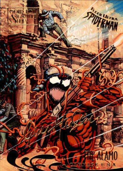 Carnage The Alamo, #139, Gold Foil Signature Parallel, 1995 Fleer Ultra Spider-Man