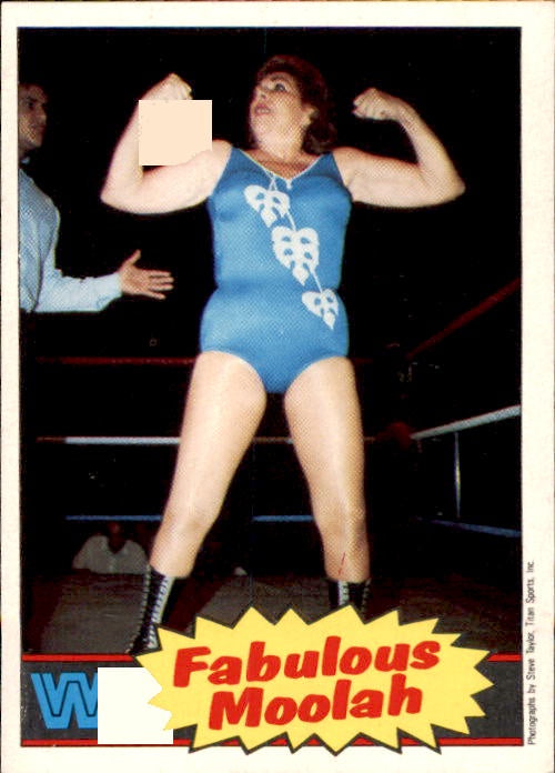Fabulous Moolah, #13, 1986 WWF Scanlens