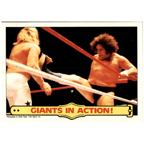 Andre The Giant & Big John Studd, Giants in Action!, #48, 1986 WWF Scanlens