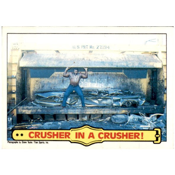 Junk Yard Dog, Crusher in a Crusher, #54, 1986 WWF Scanlens