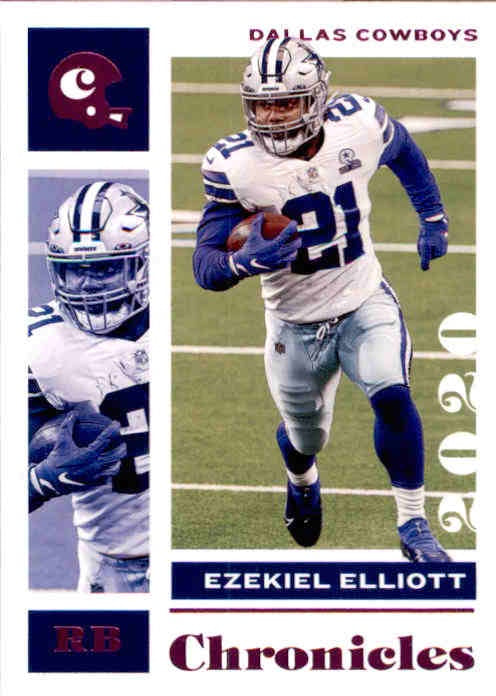 Ezekiel Elliott, Pink Foil, 2020 Panini Chronicles Football NFL