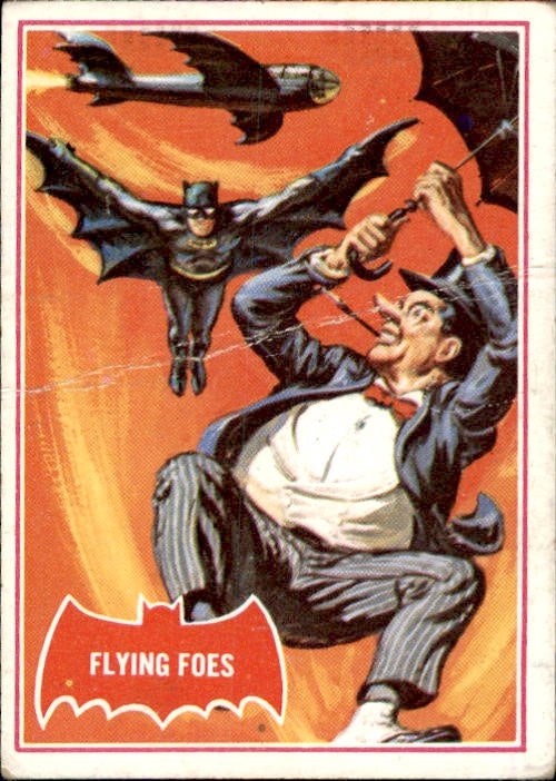 Flying Foes, Red Bat, Batman Puzzle Cards, 1966 National Periodical Publications