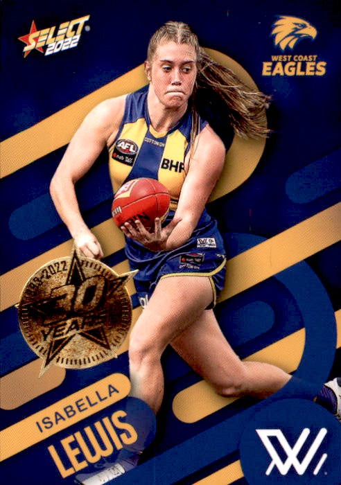 Isabella Lewis, 30 Years Gold Seal, 2022 Select AFL Footy Stars