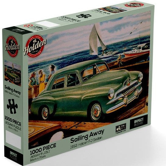 Impact Puzzle Holden Sailing Away FJ Holden 1953, 1000 Piece Jigsaw Puzzle
