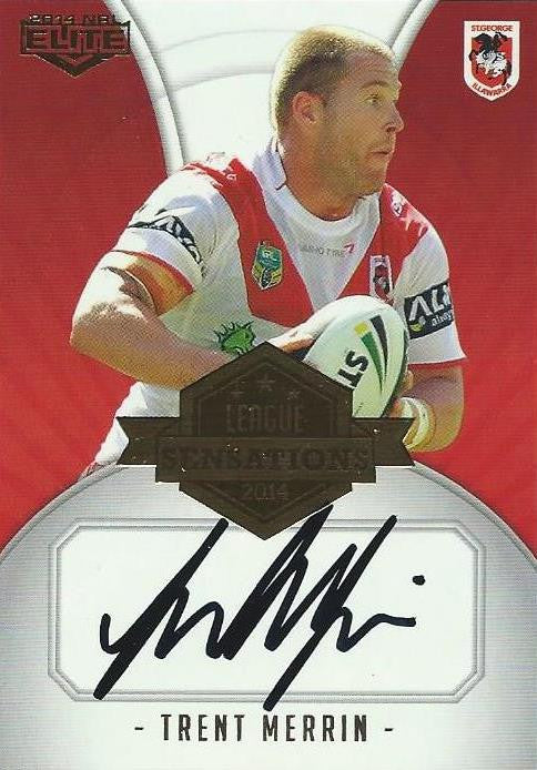 Trent Merrin, League Sensations Signature, 2014 ESP Elite NRL