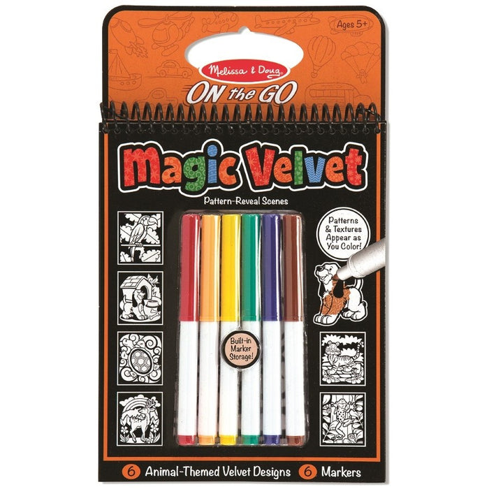 Melissa & Doug - On the Go - Magic Velvet Animals Activity Book