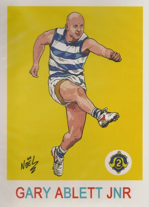 Gary Ablett Jnr, Geelong, A4 Print by NOEL