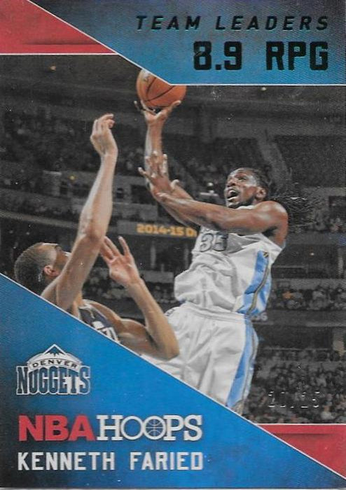 Kenneth Faried, Team Leaders LE/25, 2015-16 Panini Hoops Basketball NBA