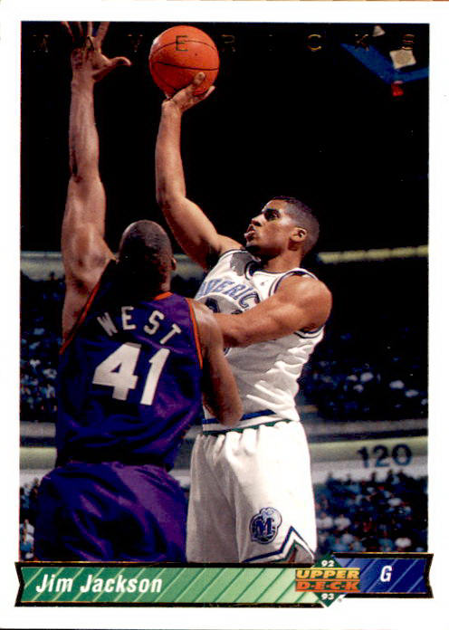 Jim Jackson, RC, 1992-93 Upper Deck Basketball NBA
