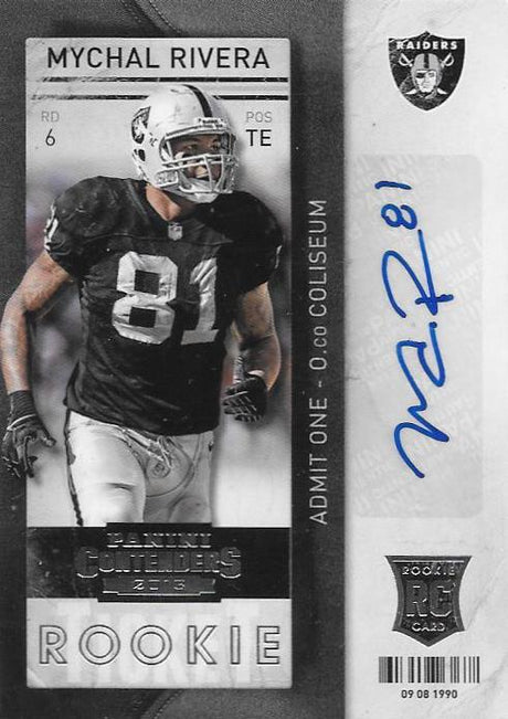 Michael Rivera, Rookie Ticket Autograph, 2013 Panini Contenders NFL