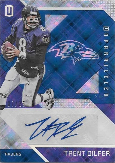 Trent Dilfer, Signature, 2016 Panini NFL Unparalleled Football