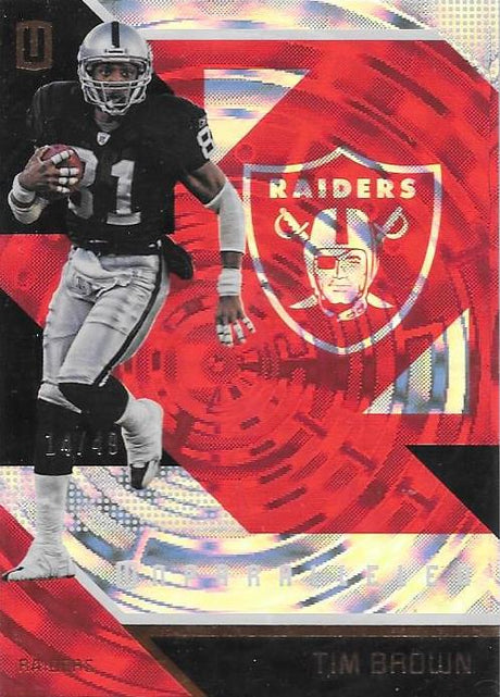 Tim Brown, /49, 2016 Panini NFL Unparalleled Football