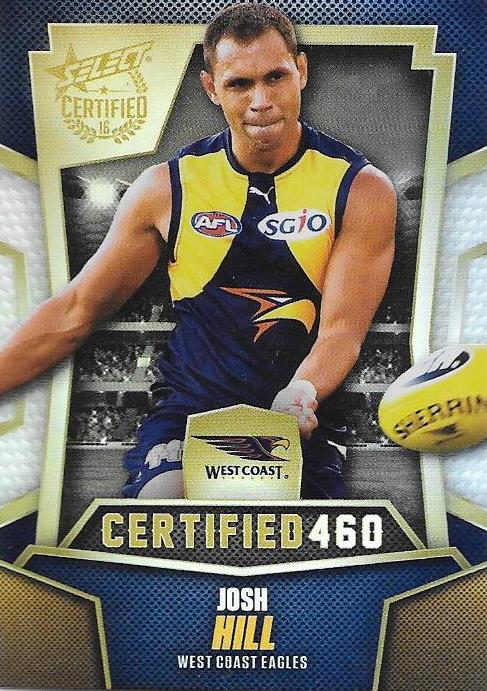 Josh Hill, Certified 460, 2016 Select AFL Certified