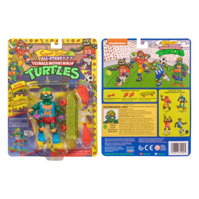 Teenage Mutant Ninja Turtles - Sewer Sports All-Stars Classic Retro Rotocast 3.75” Action Figure 4-Pack