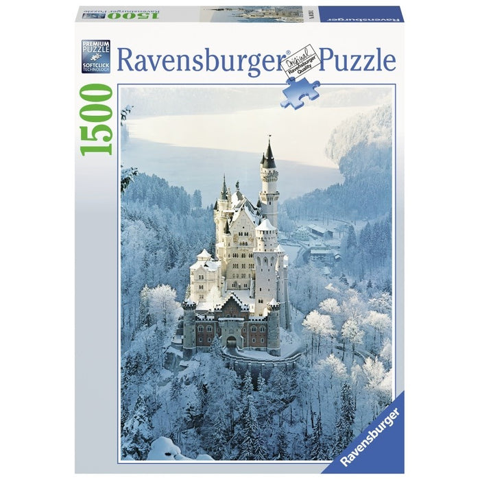 Ravensburger Neuschwanstein Castle in Winter 1500 Piece Jigsaw Puzzle