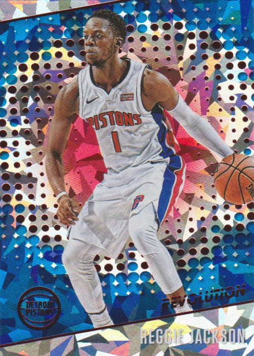 Reggie Jackson, Chinese New Year Cracked Ice, 2017-18 Panini Revolution Basketball