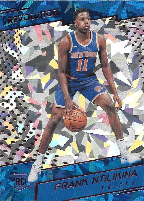 Frank Ntilikina RC, Chinese New Year Cracked Ice, 2017-18 Panini Revolution Basketball