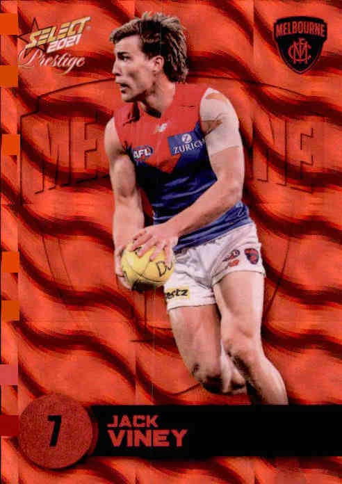 Jack Viney, Red Parallel, 2021 Select AFL Prestige