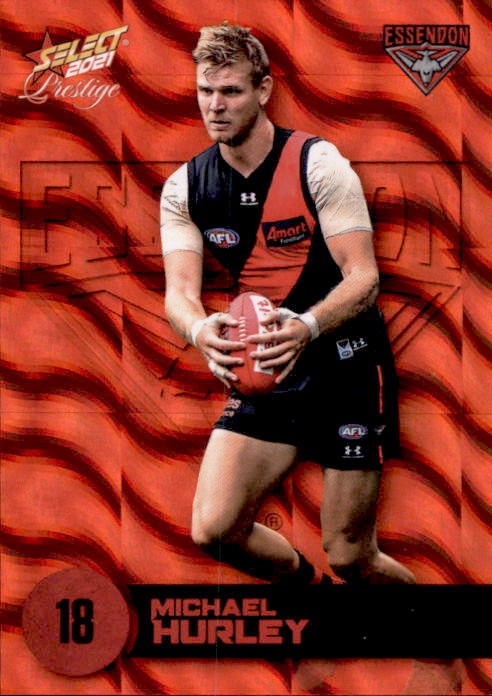 Michael Hurley, Red Parallel, 2021 Select AFL Prestige