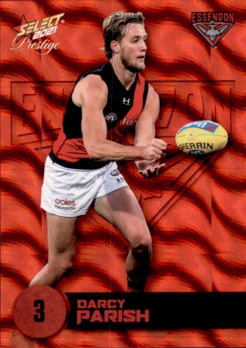 Darcy Parish, Red Parallel, 2021 Select AFL Prestige