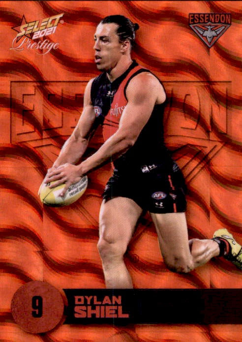 Dylan Shiel, Red Parallel, 2021 Select AFL Prestige
