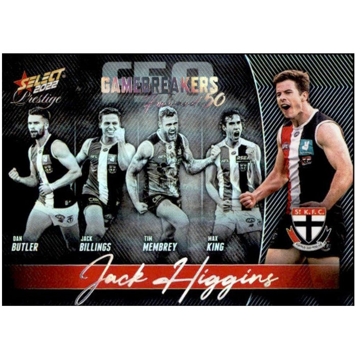 Jack Higgins, Gamebreakers Parallel, 2022 Select AFL Prestige