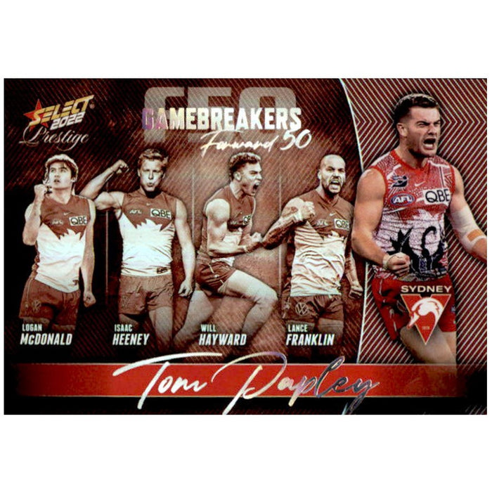 Tom Papley, Gamebreakers Parallel, 2022 Select AFL Prestige