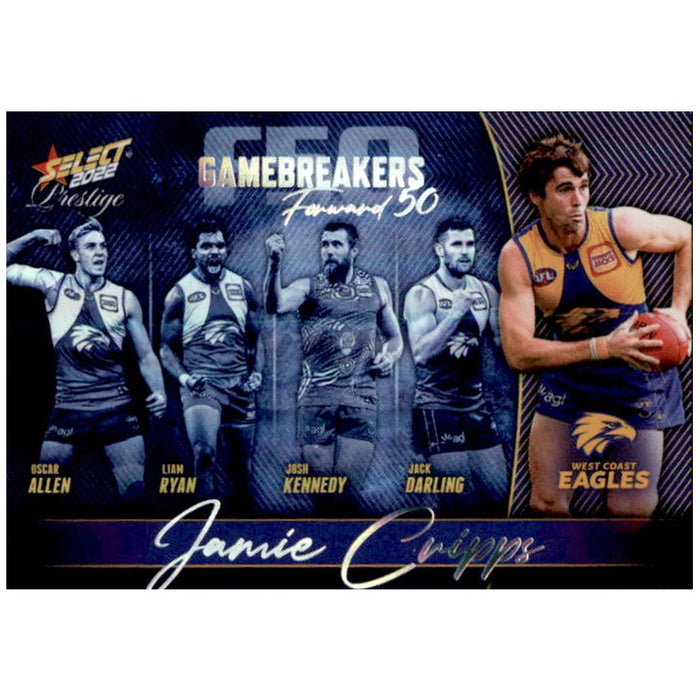 Jamie Cripps, Gamebreakers Parallel, 2022 Select AFL Prestige