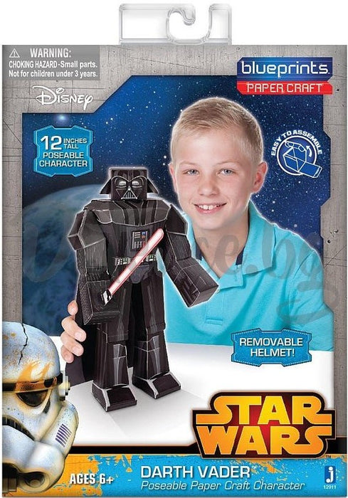 STAR WARS BLUEPRINT PAPER CRAFT 12" FIGURE: DARTH VADER