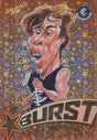 Caleb Marchbank, Starburst Orange Caricatures, 2018 Select AFL Footy Stars