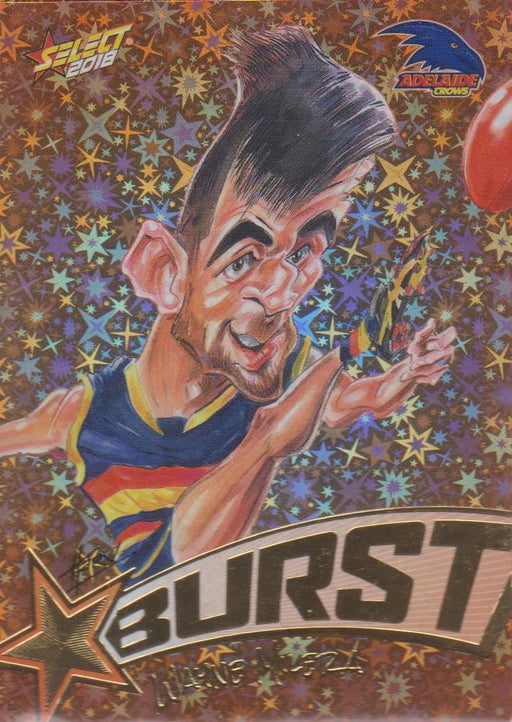 Wayne Milera, Starburst Orange Caricatures, 2018 Select AFL Footy Stars