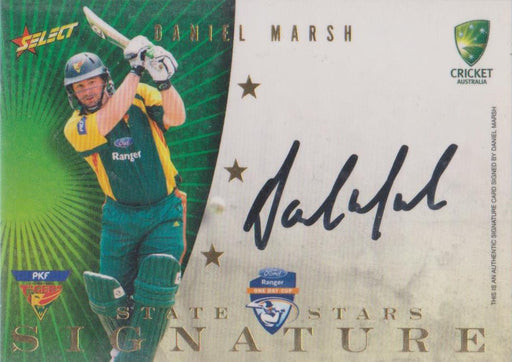 Daniel Marsh, State Stars Signature, 2008-09 Select Cricket