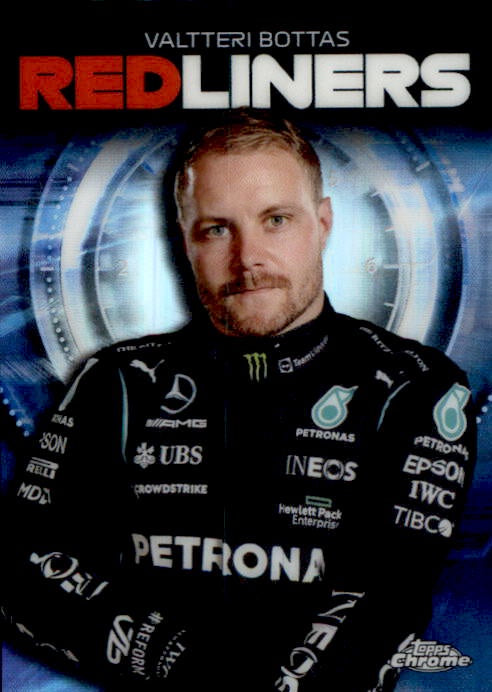 Valtteri Bottas, Red Liners, 2021 Topps Chrome Formula 1 Racing