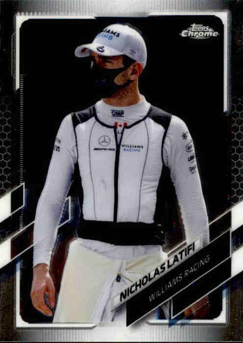 Nicholas Latifi, #42, 2021 Topps Chrome Formula 1 Racing