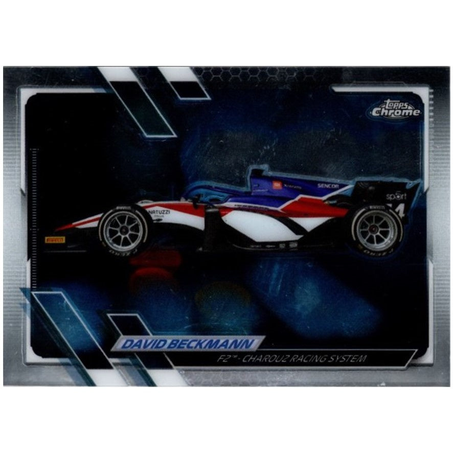 David Beckmann, #128, 2021 Topps Chrome Formula 1 Racing
