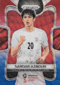Sardar Azmoun, Red & Blue Refractor, 2018 Panini Prizm World Cup Soccer