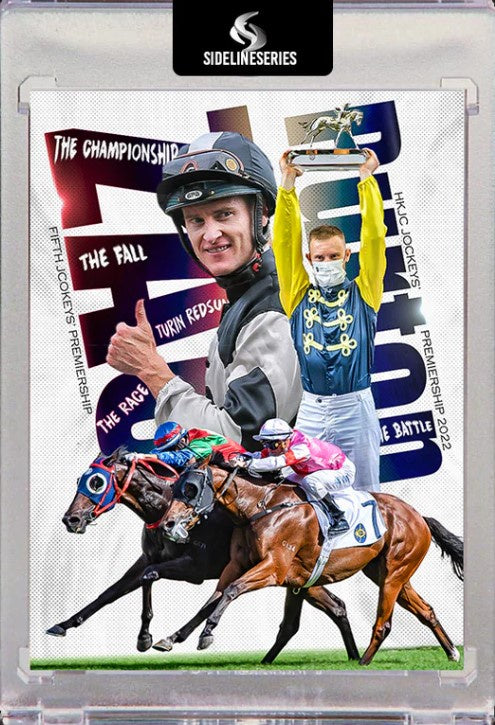Zac Purton 5th Hong Kong Jockeys' Premiership card Signed, Sideline Series